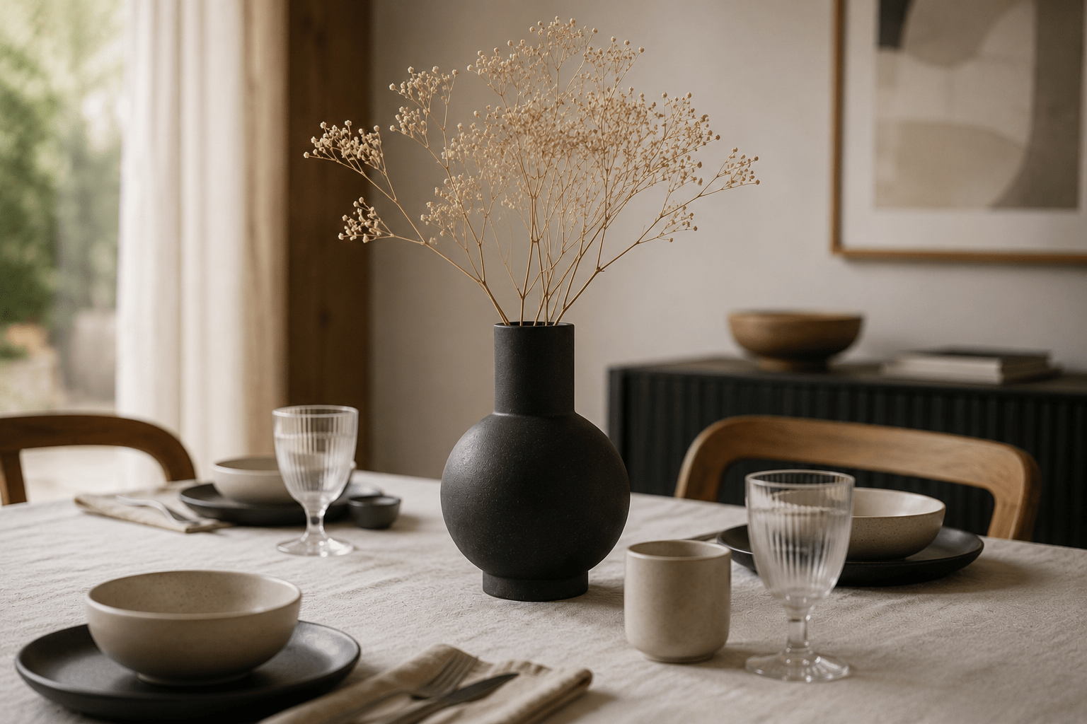 vase noir mat collection design ensituation vase noir mat collection design ensituation